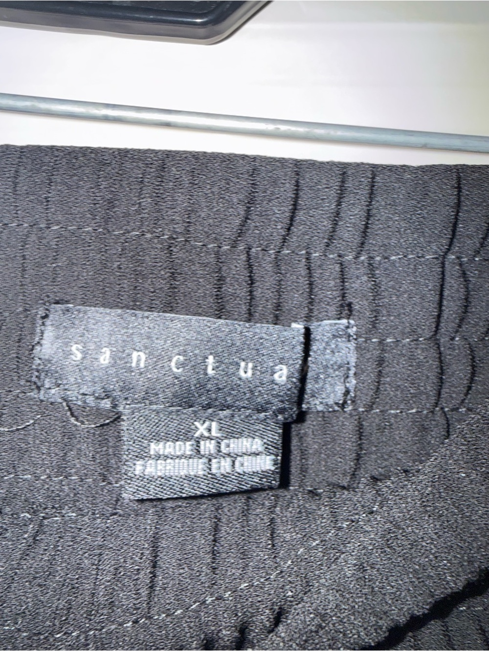 Sanctuary Black Wide-Leg Drawstring Pants - Picture 3 of 3